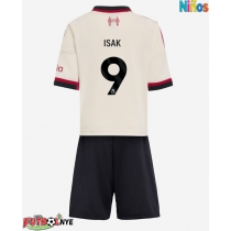 Camiseta Liverpool Alexander Isak #9 Visitante Equipación para niños 2025-26 manga corta (+ pantalones cortos)
